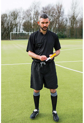 Precision Referee Shorts - Black/White - S 30-32"