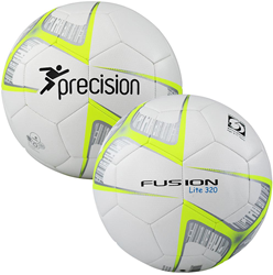 Precision balón de fútbol Fusion Lite talla 5 amarillo-blanco-negro 320 gramos