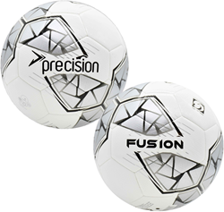 Precision balón de fútbol Fusion FIFA balón de entrenamiento blanco plata negro talla 4