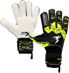 Precision guantes de portero Junior Fusion X Flat Cut Finger Protect fútbol