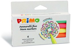 Primo rotuladores - 6 colores fluorescentes en caja - rotuladores infantiles