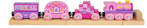 BigJigs tren de madera princesa set de tren de juguete para niños