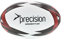Precision balón de rugby entrenamiento Momentum - blanco negro rojo talla 3