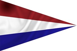 Bandera de punta holandesa para barco 30x45 cm spun-poly poliéster
