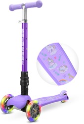 BOLDCUBE Patinete Teeny Fold de 3 ruedas - Unicornio