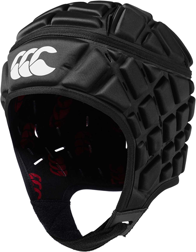 Canterbury casco rugby Raze negro-rojo protección mediana
