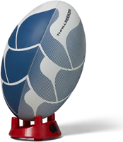 Canterbury balón de rugby Thrillseeker blanco/azul talla 5 entrenamiento