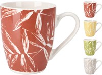 Excellent Houseware taza de porcelana 350ml - taza colorida para café y té