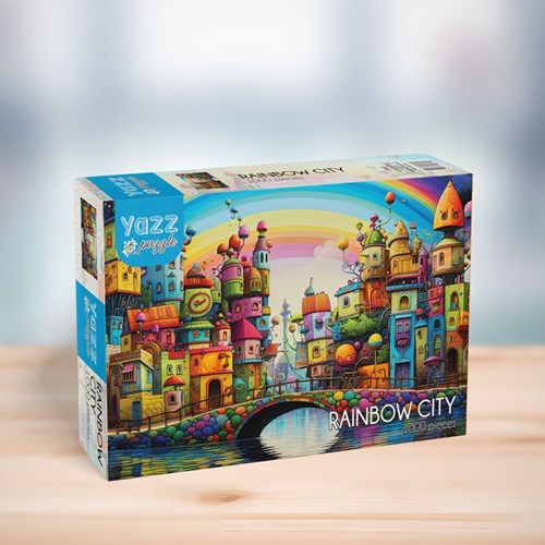 Yazz puzzle Rainbow City - rompecabezas colorido 1000 piezas-2