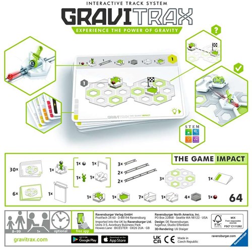 Ravensburger Gravitrax Games Impact - 30 challenges