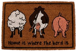 Esschert Design felpudo coco estampado animal 60x40cm alfombra entrada