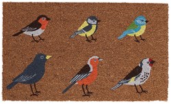 Esschert Design felpudo coco pájaros L marrón alfombra niños