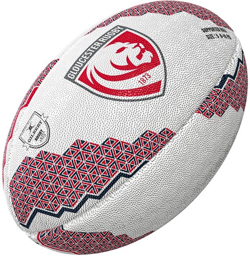 Gilbert balón de rugby supporter Gloucester talla 5 - balón de entrenamiento
