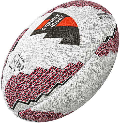 Gilbert balón de rugby supporter Oyonnax talla 5 - balón club entrenamiento