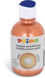 Pintura para carteles METALLIC lista para usar Primo, botella de 300 ml con tapón de flujo cobre
