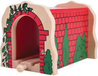 BigJigs tren de madera túnel rojo - juguete de madera-2