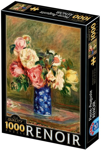 D-Toys puzzle Renoir Bouquet of Roses 1000 piezas rompecabezas-2