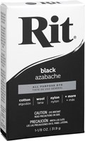 Rit tinte textil en polvo negro 31,9g para ropa y accesorios