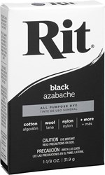 Rit tinte textil en polvo negro 31,9g para ropa y accesorios