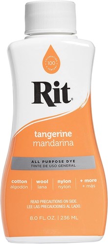 Rit tinte textil Tangerine - colorante líquido universal 236ml
