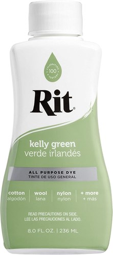 Rit tinte para telas Kelly Green - colorante líquido universal 236ml