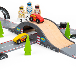Bigjigs Roadway Set Día de la Carrera