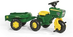 Rolly Toys tractor John Deere con remolque - tractor de pedales juguete