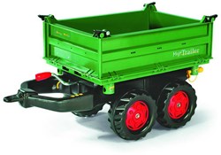 Rolly Toys remolque Megatrailer verde para tractor de pedales juguete
