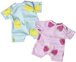 Skrallan pelele para muñecas fruta 36-40cm - accesorio ropa muñeca