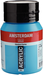 Royal Talens bote de pintura acrílica 564 Azul Brillante 500 ml pintura