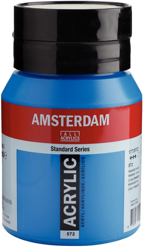 Royal Talens pintura acrílica 500 ml cian primario Amsterdam Standard