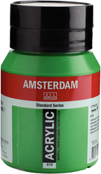 Royal Talens bote acrílico 500 ml verde permanente claro 618 pintura