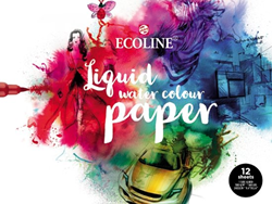 Bruynzeel bloc de papel para acuarela papel para pintar 24x32cm 290g 12 hojas