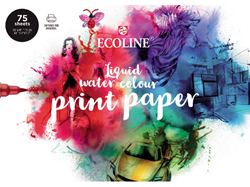 Bruynzeel papel acuarela Ecoline A4 150g 75 hojas papel de impresión