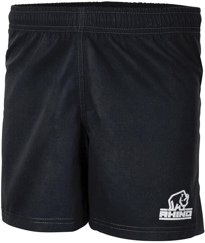 Rhino pantalón deportivo Auckland junior negro XL - short rugby transpirable