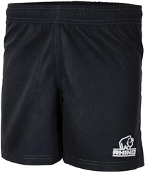 Rhino pantalón corto deportivo Auckland unisex negro poliéster rugby XS