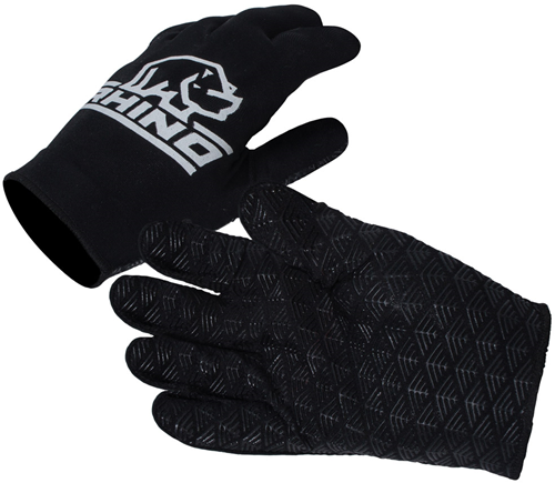 Rhino guantes deportivos Pro guantes de rugby negros S-M adultos