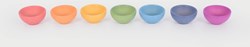 tickit Rainbow Wooden Bowls - Pk7