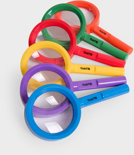 TickiT lupa arcoíris juguete - set de 6 piezas - educativo