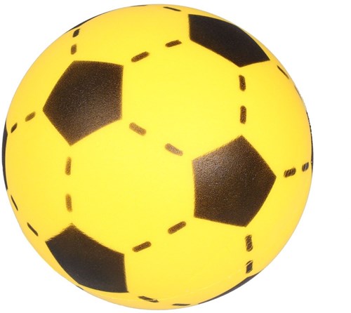 Pelota blanda de espuma amarilla - juguete de 20 cm para interior y exterior-2