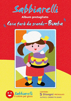 Sabbiarelli álbum de pintura con arena niñas juguete creativo 15x20 cm 5 piezas