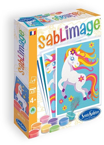 Sentosphère set creativo Sablimage Mini Unicornios arte con arena para niños