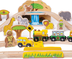 Bigjigs Juego de Tren Safari