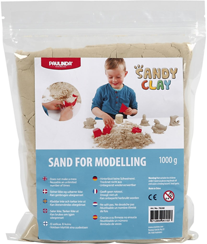 Sandy Clay arena para modelar - juguete sensorial natural 1 kg