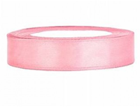 Hobbygroep cinta de raso rosa claro 12 mm 25 m cinta para regalo