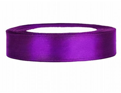 Hobbygroep cinta de raso morado 12 mm 25 m - cinta decorativa lujo