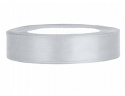 Hobbygroep cinta de raso plata 12 mm 25 m regalo manualidades decoración