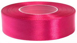 Hobbygroep cinta de raso lujo rosa frambuesa 25 mm 25 m regalo