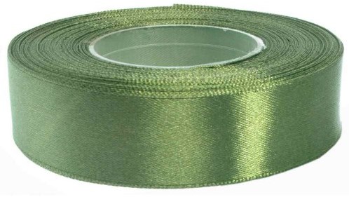 Hobbygroep cinta de raso envolver regalos 25 mm 32 m verde caqui