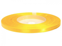 Hobbygroep cinta de raso envoltorio de regalo 6 mm 25 m amarillo sol lujo